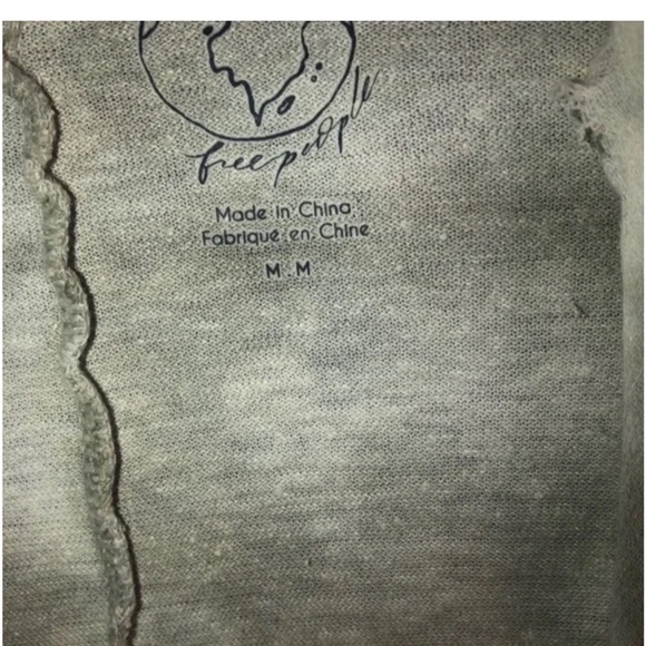 Free People eco No MakeUp Day Hemp Cardi M - Picture 3 of 6